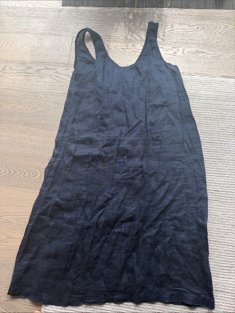 CP Shades Classic Blue Linen Tank Dress